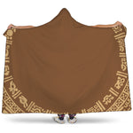 Mayan Circle Symbol Print Hooded Blanket