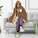 Mayan Circle Symbol Print Hooded Blanket