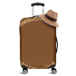 Mayan Circle Symbol Print Luggage Cover