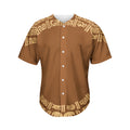 Mayan Circle Symbol Print Men's Baseball Jersey