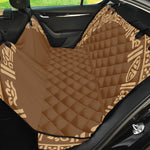 Mayan Circle Symbol Print Pet Car Back Seat Cover