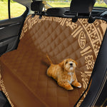 Mayan Circle Symbol Print Pet Car Back Seat Cover