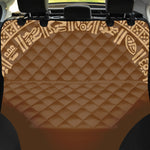 Mayan Circle Symbol Print Pet Car Back Seat Cover