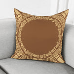 Mayan Circle Symbol Print Pillow Cover