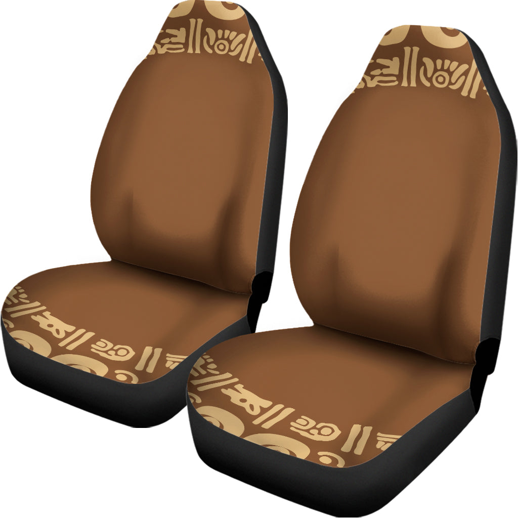 Mayan Circle Symbol Print Universal Fit Car Seat Covers