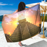 Mayan Civilization Print Beach Sarong Wrap