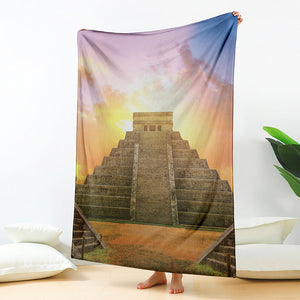 Mayan Civilization Print Blanket