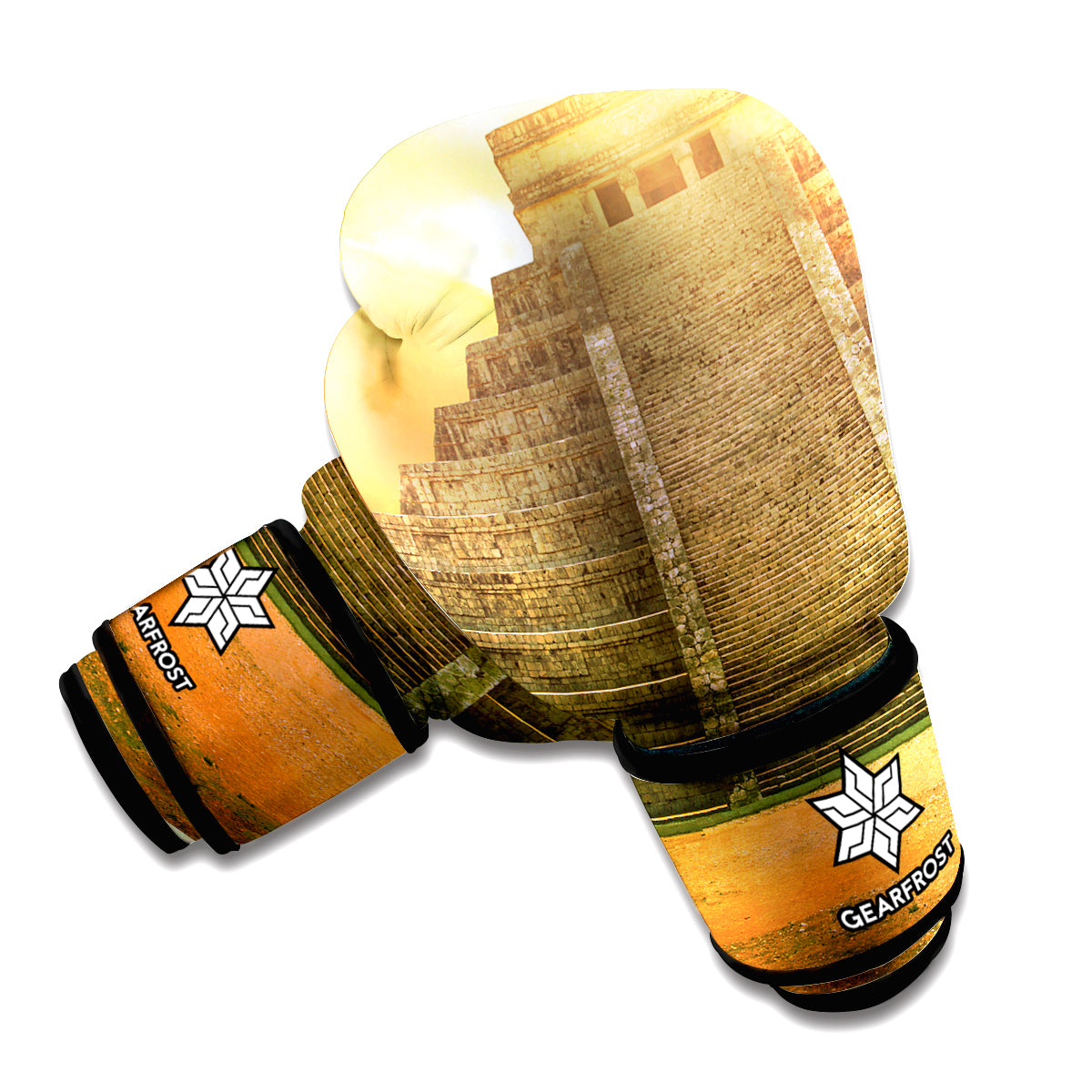 Mayan Civilization Print Boxing Gloves