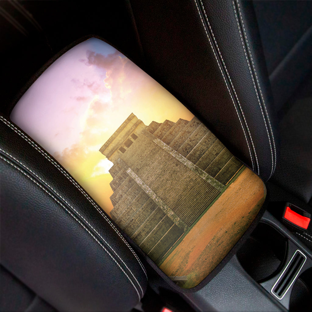 Mayan Civilization Print Car Center Console Cover