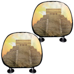 Mayan Civilization Print Car Headrest Covers