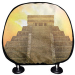 Mayan Civilization Print Car Headrest Covers