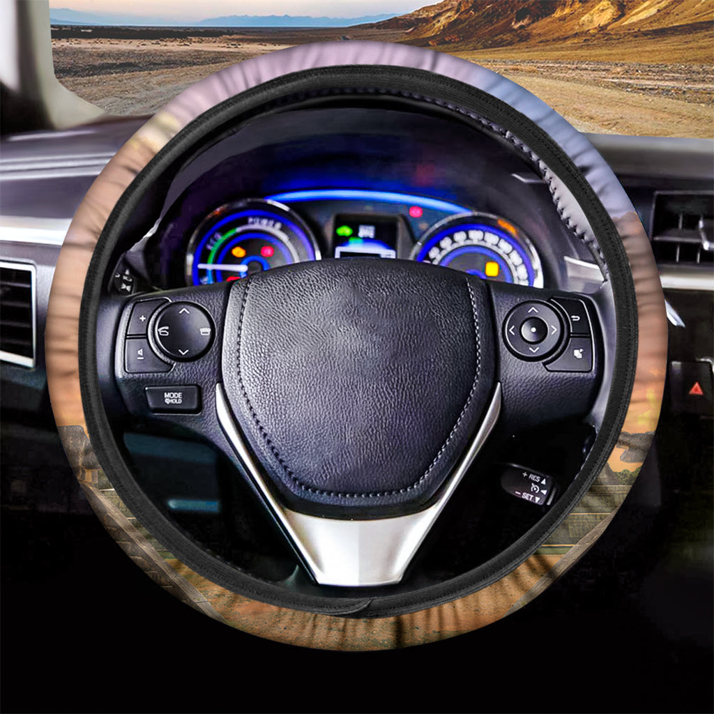 Mayan Civilization Print Car Steering Wheel Cover