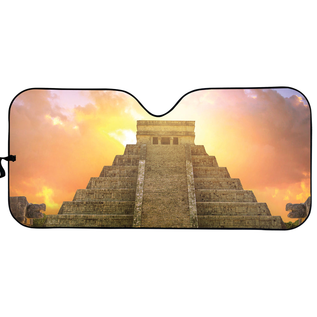 Mayan Civilization Print Car Sun Shade