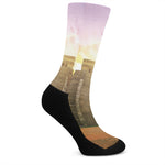 Mayan Civilization Print Crew Socks