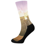 Mayan Civilization Print Crew Socks