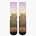 Mayan Civilization Print Crew Socks