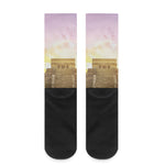 Mayan Civilization Print Crew Socks