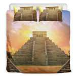 Mayan Civilization Print Duvet Cover Bedding Set