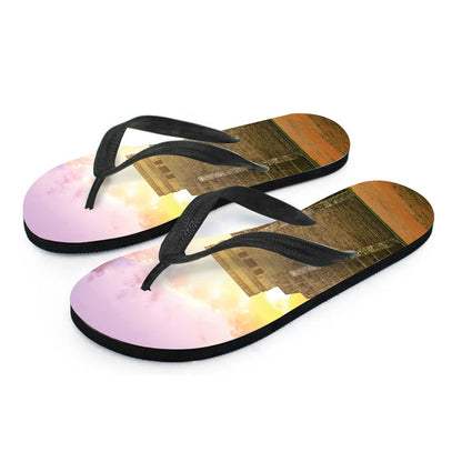 Mayan Civilization Print Flip Flops