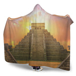 Mayan Civilization Print Hooded Blanket