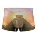 Mayan Civilization Print Men's Boxer Briefs