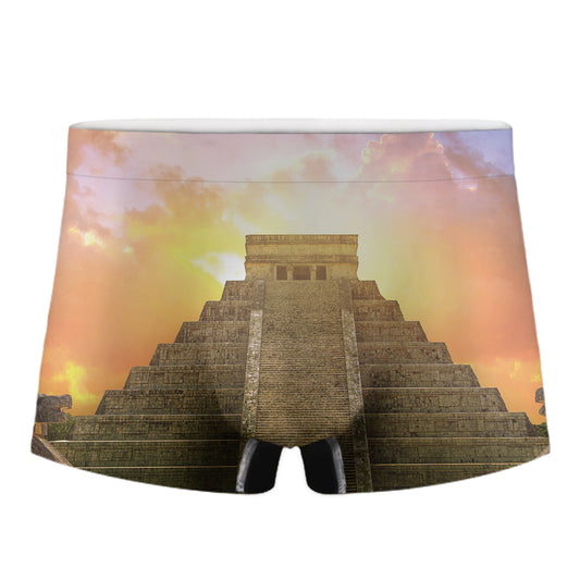Mayan Civilization Print Men's Boxer Briefs