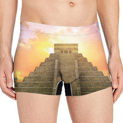 Mayan Civilization Print Men's Boxer Briefs