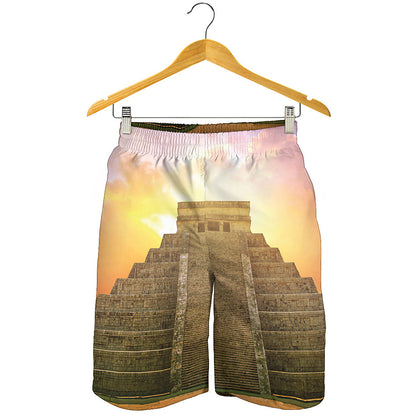 Mayan Civilization Print Men's Shorts