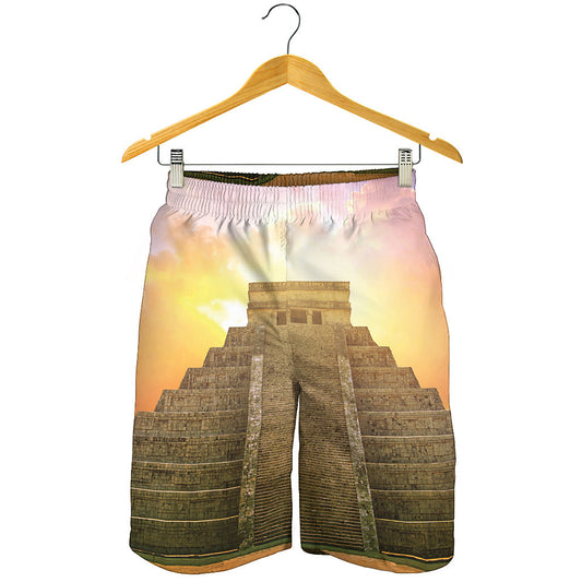 Mayan Civilization Print Men's Shorts