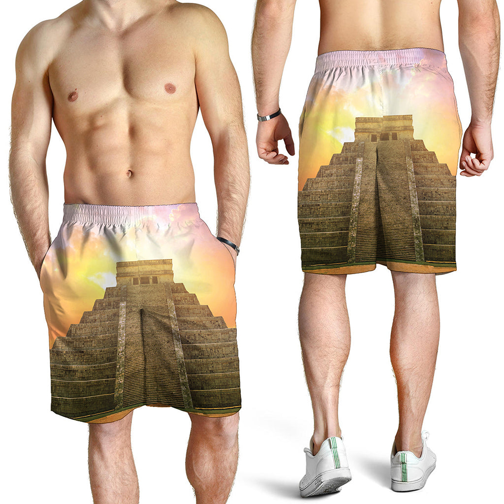Mayan Civilization Print Men's Shorts