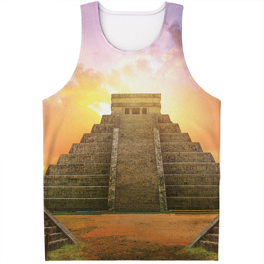 Mayan Civilization Print Men's Tank Top