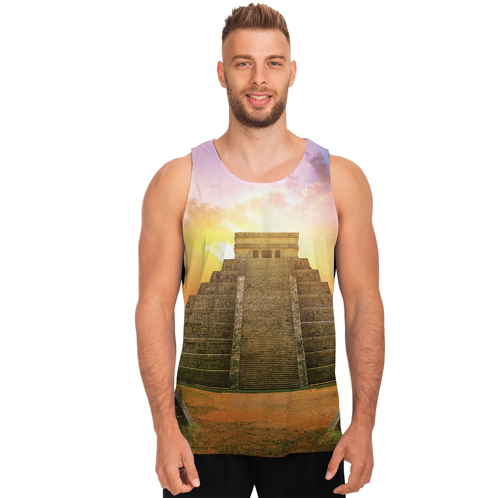 Mayan Civilization Print Men's Tank Top