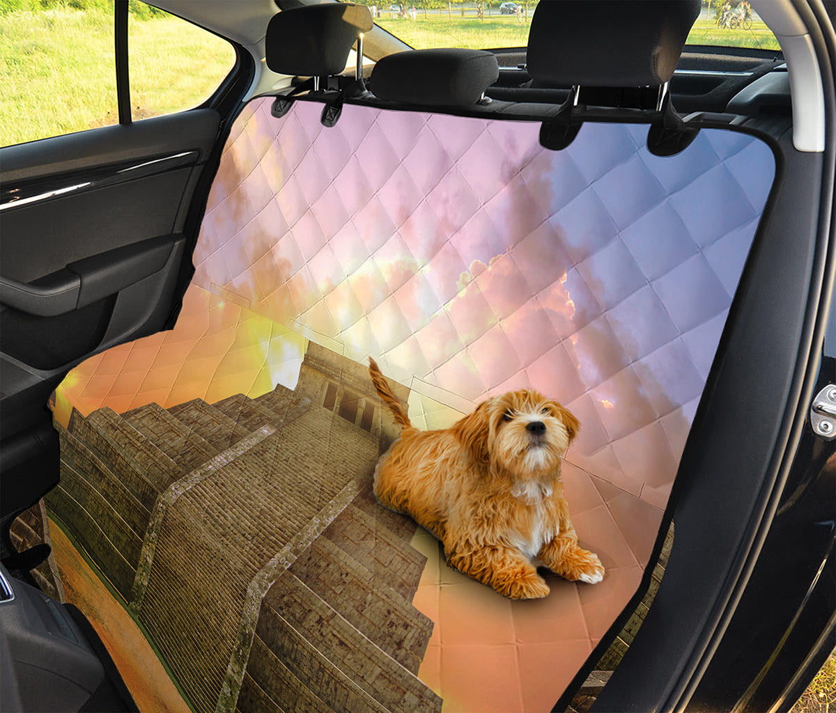 Mayan Civilization Print Pet Car Back Seat Cover