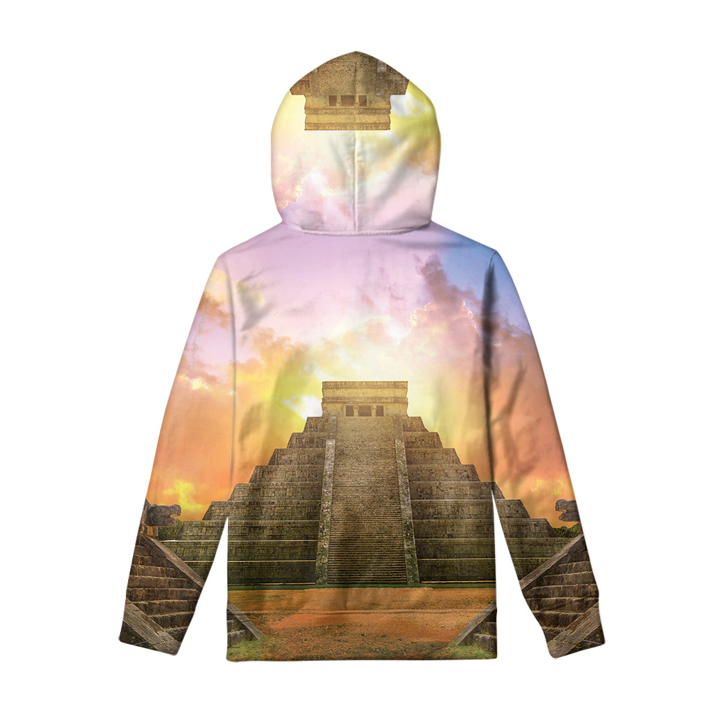 Mayan Civilization Print Pullover Hoodie