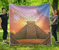 Mayan Civilization Print Quilt
