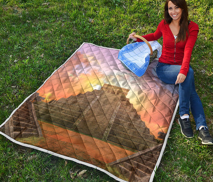 Mayan Civilization Print Quilt