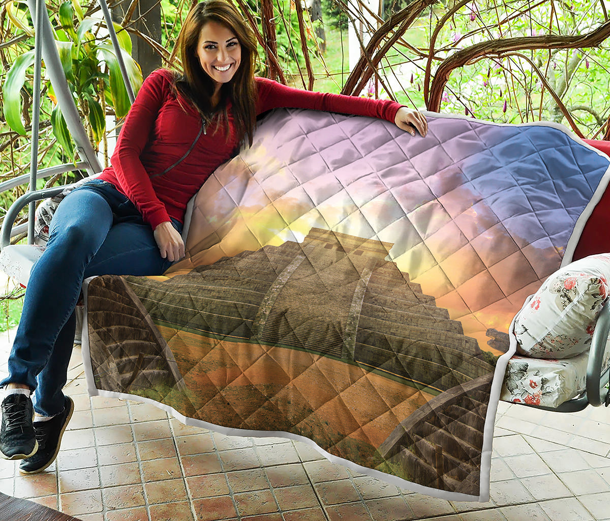 Mayan Civilization Print Quilt