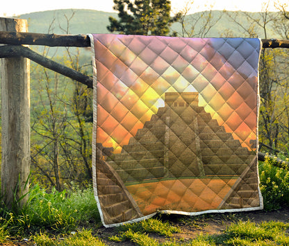 Mayan Civilization Print Quilt