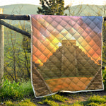Mayan Civilization Print Quilt