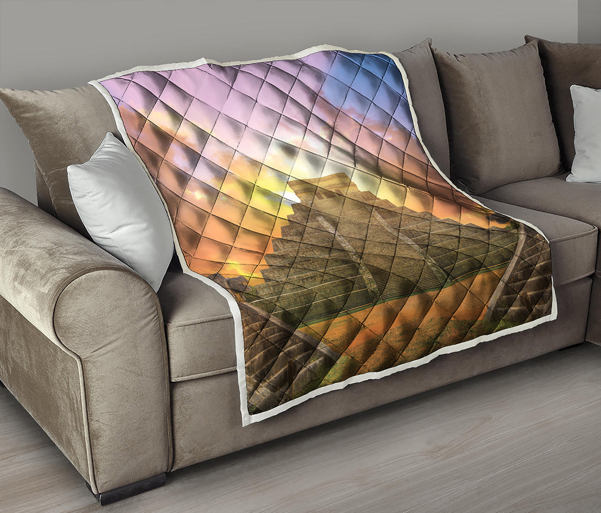Mayan Civilization Print Quilt