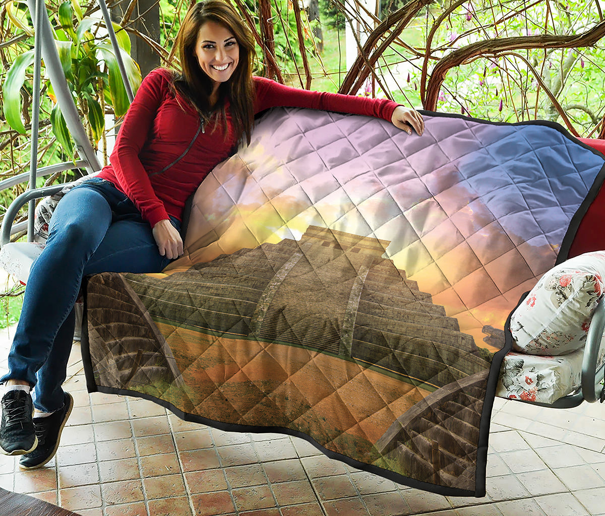 Mayan Civilization Print Quilt