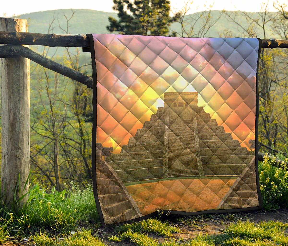 Mayan Civilization Print Quilt