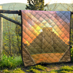Mayan Civilization Print Quilt