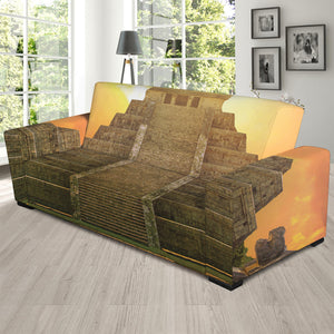 Mayan Civilization Print Sofa Slipcover