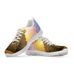 Mayan Civilization Print White Sneakers