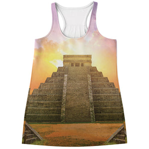 Mayan Civilization Print Women's Racerback Tank Top