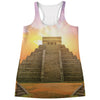 Mayan Civilization Print Women's Racerback Tank Top