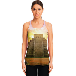 Mayan Civilization Print Women's Racerback Tank Top