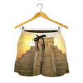Mayan Civilization Print Women's Shorts