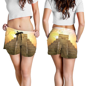 Mayan Civilization Print Women's Shorts